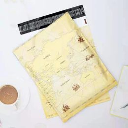 Envelopes Pink Courier Bag Flamingo/world Map / Christmas Various Poly Mailers Self Seal Plastic Mailing Envelope Bag 10*14.5inch Design