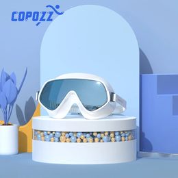 COPOZZ Professional Swimming Goggles Adults Men Women Glasses HD Antifog Natation Pool Accessories 240223