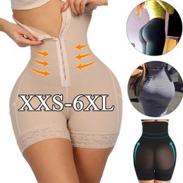 Breasted Lace Butt Lifter Corset High Waist Trainer Body Shapewear Women Fajas Slimming Tummy Control Panties Shorts Underwear 240220