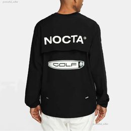 2023 Men's Hoodies US Version Nocta Golf Co Branded Draw Breathable Quick Drying Leisure Sports T-shirt Long Sleeve Round Neck Summer 970