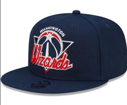 "wizards"ball Caps 2023-24 Unisex Fashion Cotton Baseball Snapback Men Women Sun Hat Embroidery Spring Summer Cap Wholesale