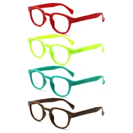 Sunglasses CLASAGA2024 Ladies Round Large Frame Spring Hinge Reading Glasses High Quality Clear Portable Comfortable Decorative Eyewear