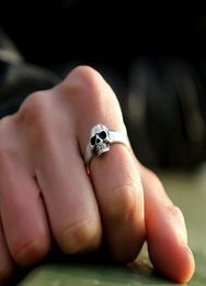 925 Sterling Silver Punk Skull Ring Men Vintage Rings For Men Women Lovers Fashion Cool Jewelry9248150