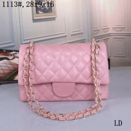 Top tote bags luxuries designer women bag custom brand handbag Women's leather gold chain crossbody black white pink cattle s265N