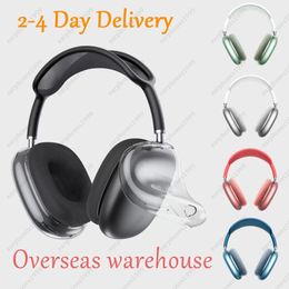 for Max Pro 2 Bluetooth Headphone Accessories Transparent TPU Solid Silicone Waterproof Protective Case Airpod Maxs Headphones Headset Cover Ca 78