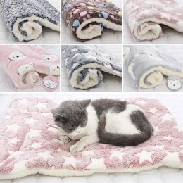 Mats Pet Sleeping Mat Cat Bed Dog Bed Thickened Pet Soft Wool Mat Blanket Mmattress Household Portable Washable Warm Carpet