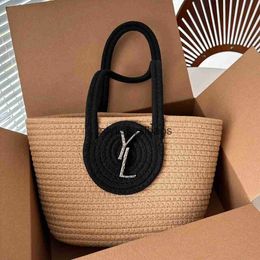 Shoulder Bags Designers Fashion Handbags Luxury Brand Woven Straw Beach Bag Knitting Handbag Super Big Size Shopper Summer WorkinH24227