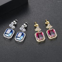 Dangle Earrings Funmode Spring Imitation Colour Candy Tourmaline Simple Gradient Fashion Elegant And Advanced Female FE413