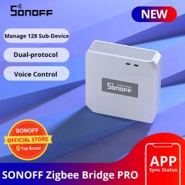 Control SONIFF ZB Bridge P Smart Home Zigbee 3.0 Bridge PRO Remote Control ZigBee and WiFi devices on eWeLink APP Up to 128 Subdevice