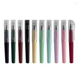 10Pcs Small Refillable Gel Pen Large Ink Volume Quick Dry Write Smoothly Business Signing For Office Women Men