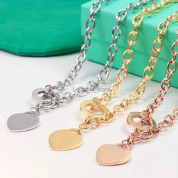 Pendant Necklaces Designer Gold Stainless Steel Chain Sier Necklace Set Original Fashion Classic Bracelet Female Jewellery Gift. 07t0 H2422701