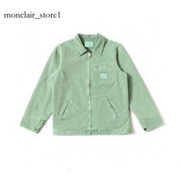 carhatt Mens Jackets Vintage Washed Canvas Jacket Pullover Coat Lapel Neck Woollen Clothes Tlys Outwear Padded 3638