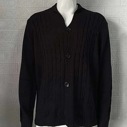 Cardigan Sweater Button Daily Holiday Long Sleeve Mens Polyester Regular S-2XL Slight Stretch Slim Fit Stylish 240220