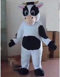 Halloween Black and White Dairy Cow Mascot Costume Fancy Party Dress Cartoon Character Carnival Xmas Easter Advertising Birthday Party Costume