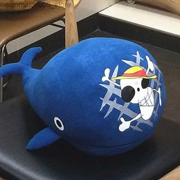 Plush Dolls 42cm Original High Quality Fashion Gift Supply One Labulabang Plush Doll Straw Hat Pirate Logo Whale Island Filling Toy Q240227