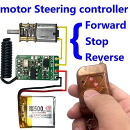 Remote Controlers Wireless Control Switch 433mhz Rf Transmitter Receiver 3.7v 5v 9v 12v Motor Forward Reverse Steering Controller Module