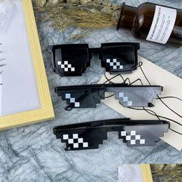 Party Favour Mosaic Sunglasses Party Funny Glasses My World Pixel Wholesale Drop Delivery Home Garden Festive Party Supplies Event Part Dhcey