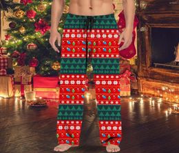 Men039s Pants Christmas Mens Casual Pajama With Drawstring And Pockets Gift Training Men8978422