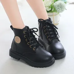 Boots Kids Ankle For Boys Autumn Winter Children Leather Fashion Toddler Girls Short Shoes Classic Rubber