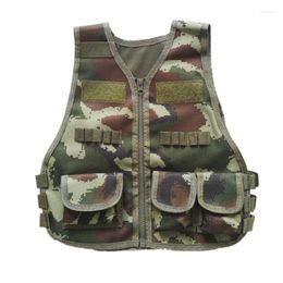 Hunting Jackets Children Multiple Pockets Military Vest Kid Breathable Quick Dry Camouflage Waistcoat Outdoor Vests