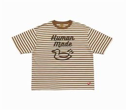 Striped Shirt Duck Pattern HUMAN Men039s TShirts Women Fashion Casual Tshirt Top Tees Clothing5547259