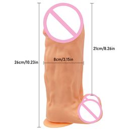Oversized Realistic Dildos With Suction Cup Products Soft Skin Feeling Huge Thick Phallus Big Dick Sex Toys For Women