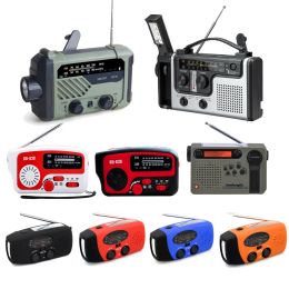 Radio 5000/2000mAh Portable Radio Multifunctional Hand Crank Solar USB Charging FM AM WB NOAA Weather Radio Emergency LED Flashlight
