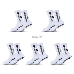 Sports Socks 5 Pairs Of Football Socks Men Women Sports Socks Non-slip Silicone Outdoor Dreathable Sweat Absorption Rugby Soccer Socks