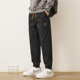 Men's Pants Men Clothing Trousers 2024 Spring Autumn Casual Loose Bunched Feet Haren Homme All-match Sweatpants Ropa Hombre