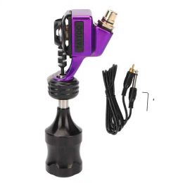 Guns Electronic Tattoo Machine Pen RCA Connector Tattoo Cartridge Motor Machine Pen for Salon Purple