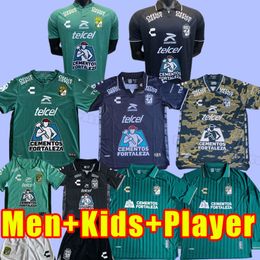 23-24 Leon Soccer JerseyS Customised Mexico Club Thai Quality football uniform home 18 F.VINAS 7 MORENO 9 RUBIO 8 RODRIGUEZ 16 FERNANDEZ Customised