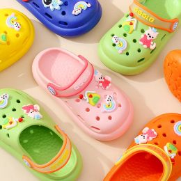 Sneakers Kids Summer Slippers Boys Girls Sandals Cartoon Shoes Baby Garden Shoe EVA Mules Children Beach Cave Shoes 412 Years Kids Clogs