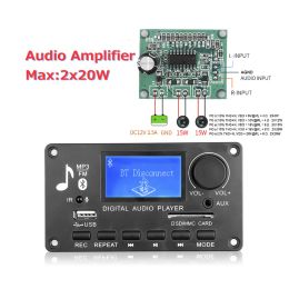 Players Call Recording mp3 player 12V bluetooth 5.0 WMA Decoder Board Car Audio USB TF USB FM Radio Module with Remote Control