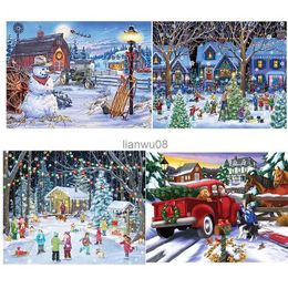 Puzzles 1000 Piece Puzzle Merry Christmas Gifts Large Jigsaw Puzzle For Adult Children Puzzle Game Educational Toys Home Wall PaintingL2403