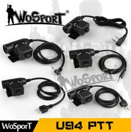 Tactical U94 PTT Plug for ZTactical Bowman Elite II Headset PTT For Motorola Kenwood Icom Midland Phone Radio1398584