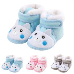Boots Born Baby Girls Boys Soft Booties Floral Pompom Snow Infant Toddler Warming Shoes Fashion Comfortable