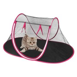 Pens Portable Folding Pet Tent Cats Dog House Pet Cage For Cat Tent Playpen Puppy Kennel Easy Operation Fence Outdoor Dogs House