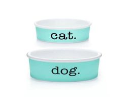 Porcelain Cat Dog Bowls Luxury Designer Bone China Ceramic Pets Supplies Dog Bowl TFBLUEDOGCATS9924842