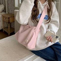 Evening Bags Crossbody For Women 2024 Fashion Korean Female Shoulder Bag Luxury Designer Handbags Student Ladies Leather Cross Pink
