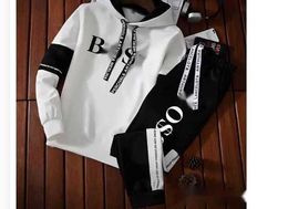 swear brand-name sportswear sweater pants luxury GG trend BOS PRA letter fashion hooded sports brand suit DD letter pattern pulloverCQADGQFV