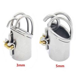 Nxy Device Cockrings Male Stainless Steel Penis Piercing Pa Puncture Cock Lock Bondage Cage Sex Toys Men Bdsm Product A215 12101372643