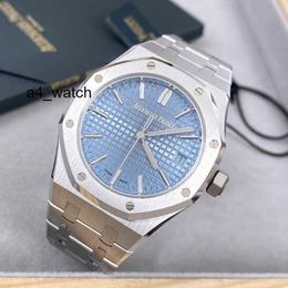 Popular Wrist Watch Collection Wristwatch AP Watch Royal Oak Series 15550ST.OO.1356ST.08 Ice Blue Plate Mens and Womens Fashion Leisure Business Sports Watch