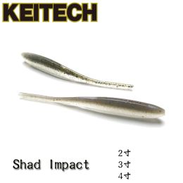 Lures Japan KEITECH Shad Impact 2/3/4 Inch Pintail K Brand Imported Luya Soft Bait Bass