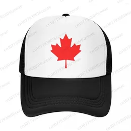 Berets Canada Canadian Flag Mesh Baseball Cap Summer Outdoor Men Women Fashion Sport Hats Hip Hop Trucker