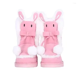 Boots 2024 Autumn Winter Snow Anime Surrounding Pink Women's Girls Cute Platform Women
