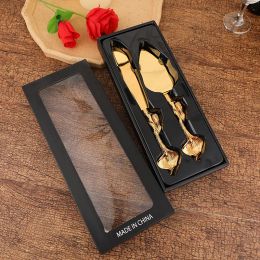 Sets European Light Luxury Golden Knife and Spatula Set Western Banquet Combination Cake Pizza Cutting Supplies Kitchen Tableware