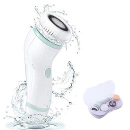 Devices 4 in 1 Electric Facial Cleansing Brush IPX6 Waterproof Facial Cleansing Brush Massager Face Cleaning Device