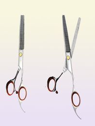 Hair Scissors Professional Japan Steel 7 3939 Pet Dog Grooming Cut Thinning Shears Cutting Berber Hairdressing ScissorsHair9018383