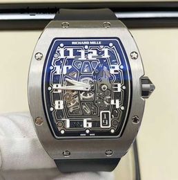 Racing Watch Unisex Wristwatch RM Wrist Watch Series RM67-01 Ti Titanium Alloy Limited Edition Fashion Leisure Sports Wrist