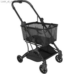 Shopping Carts Functional Foldable Cart Shopping Cart Foldable Multi functional Cart with a total weight of up to 60 pounds fashionable Q240227